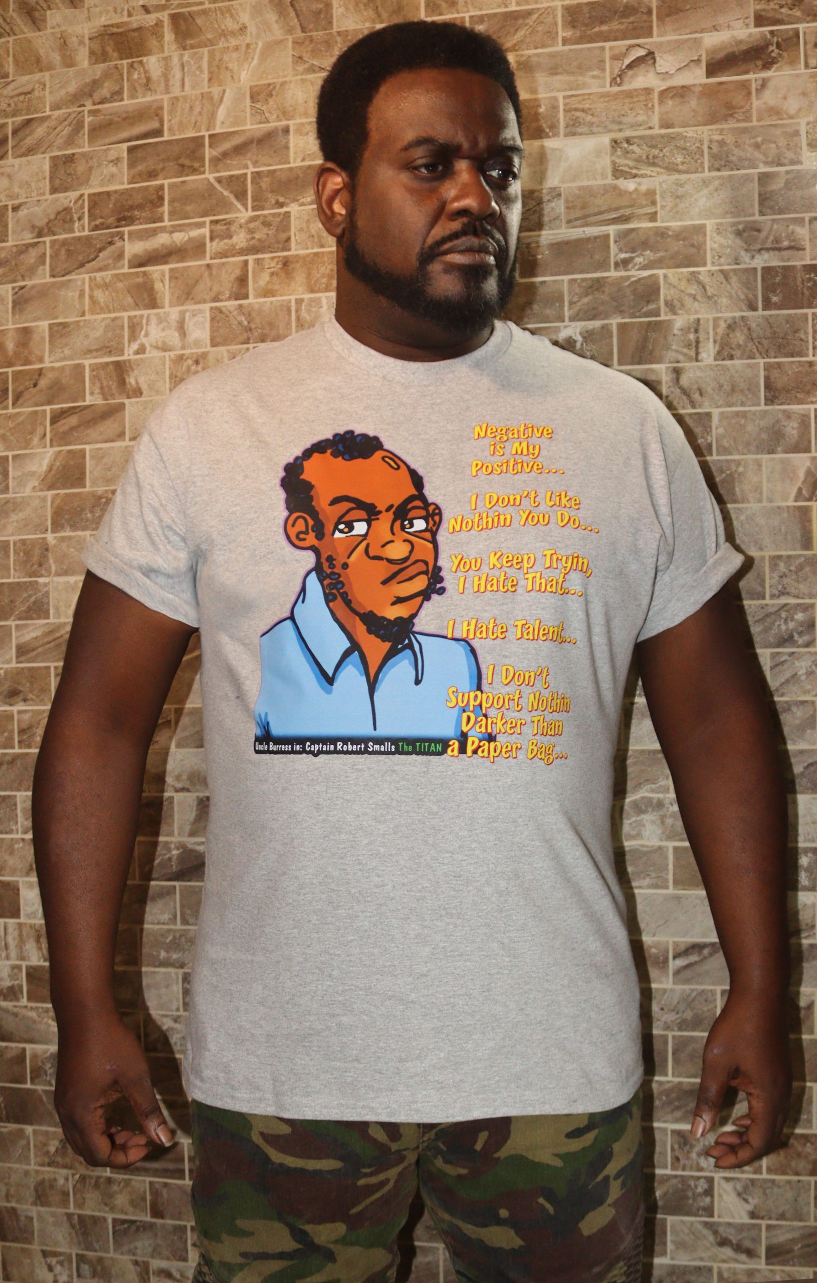 Uncle Burress "Hater" T-Shirt - Negative is My Positive - Image 3