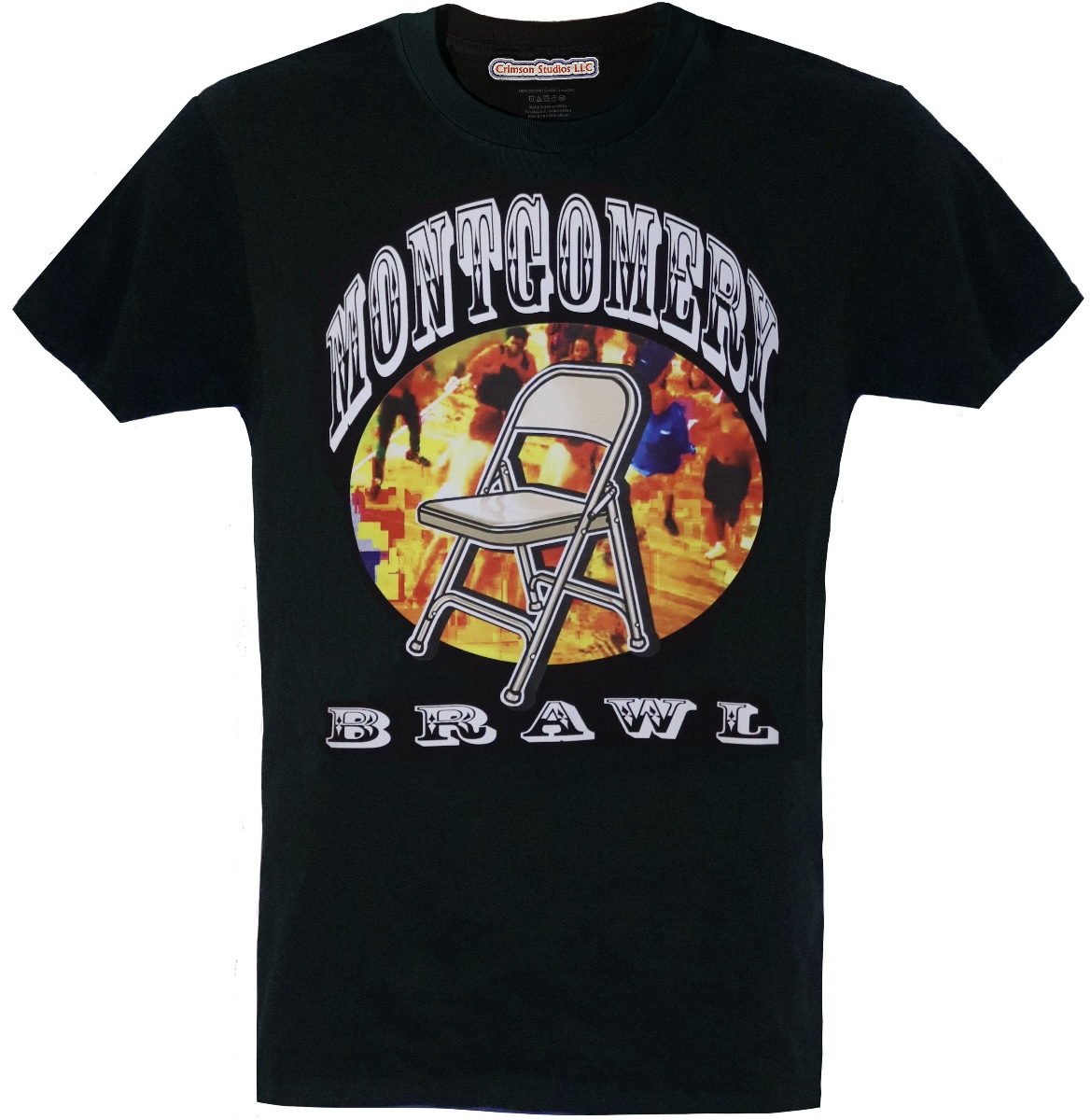 Montgomery Brawl Folding Chair Alabama Dock T-shirt