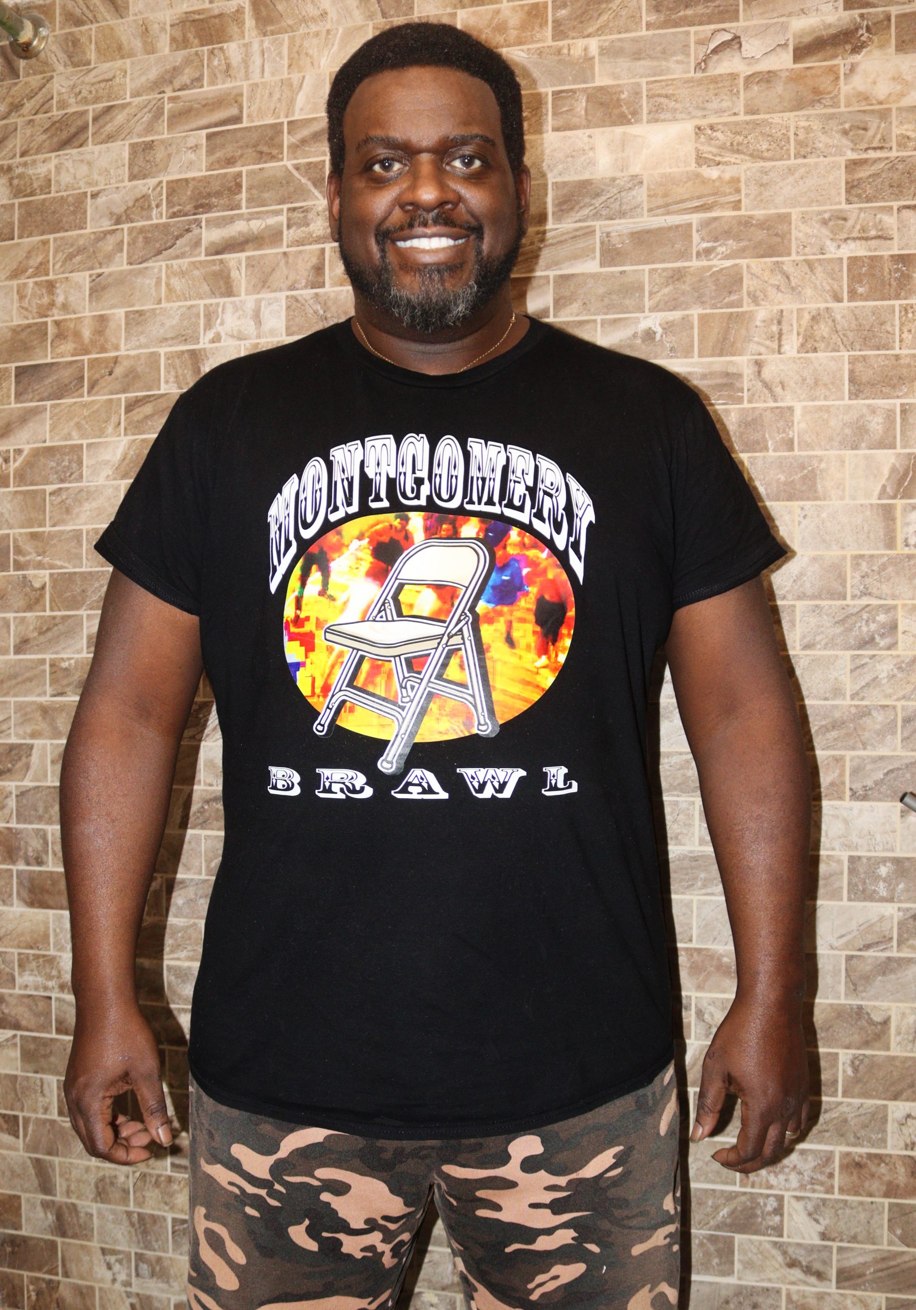 Montgomery Brawl Folding Chair Alabama Dock T-shirt - Image 5