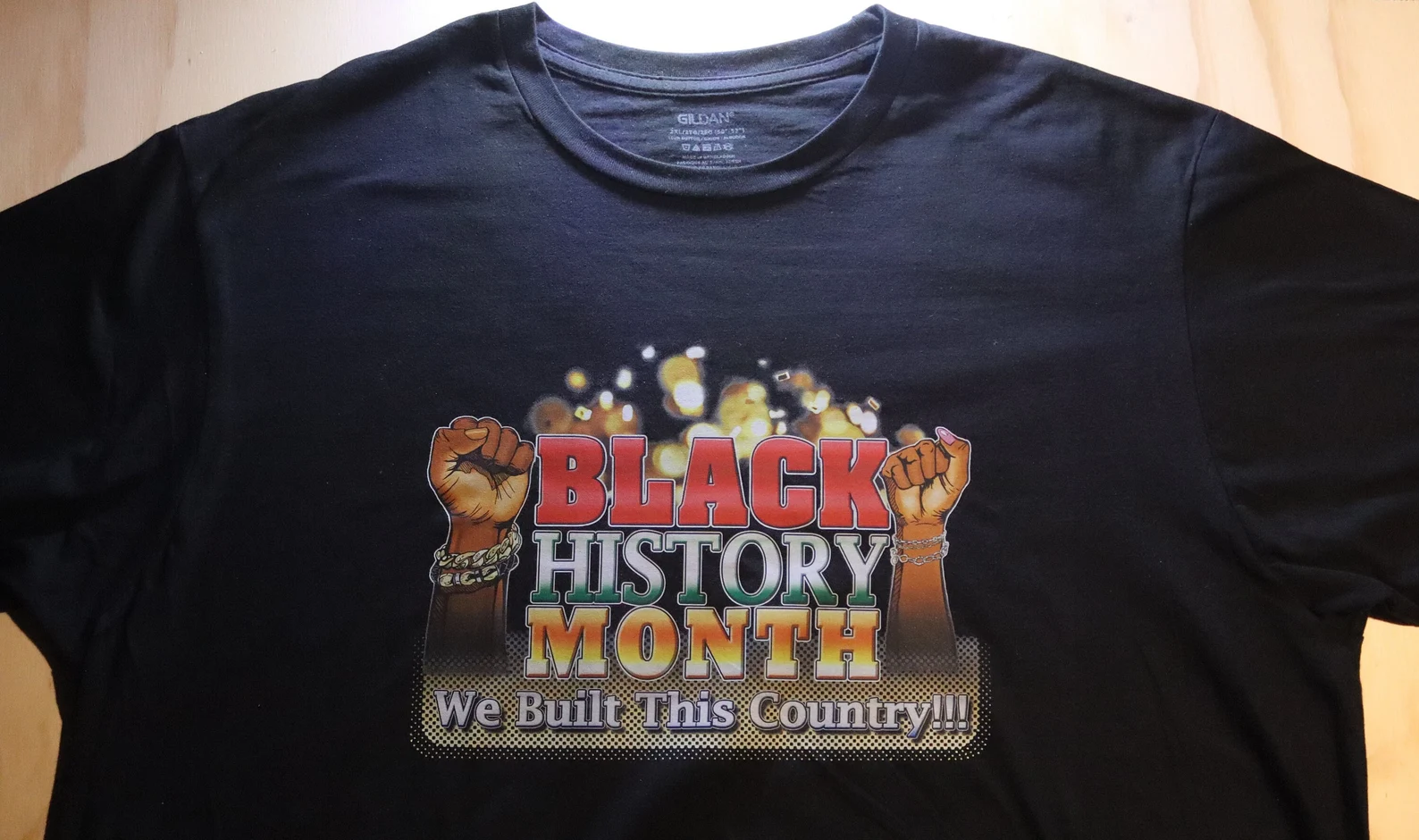 DELUXE Black History Month T-Shirt; We Built This Country